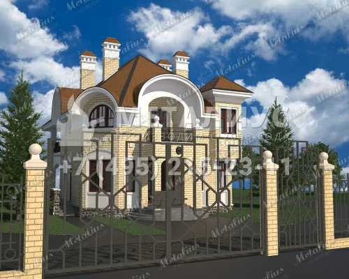 Кованые ворота V12 в Москве и Московской области