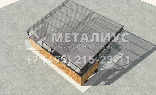 Навес из металла SN 14 в Москве и Московской области
