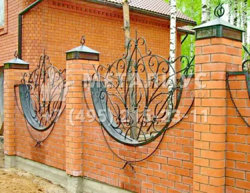 Кованый забор Эльзас в Москве и Московской области