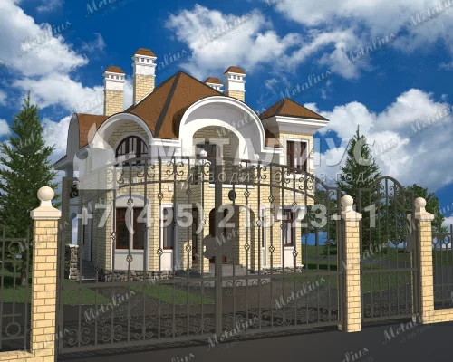Кованые ворота V13 в Москве и Московской области