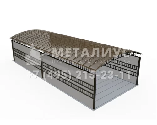 Навес из металла N5679 в Москве и Московской области