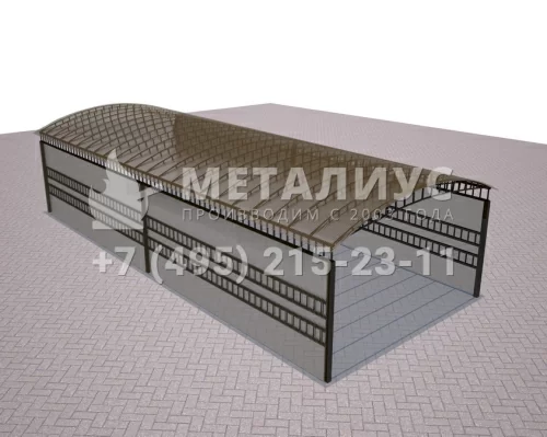 Навес из металла N5679 в Москве и Московской области