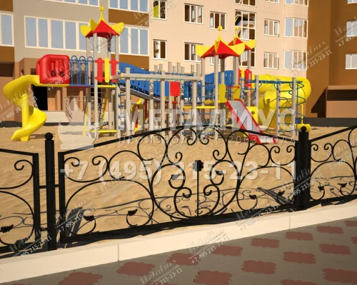 Кованое ограждение O5759 в Москве и Московской области