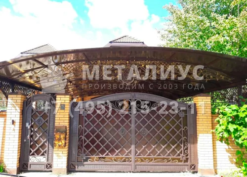 Навес с ковкой NKV28 в Москве и Московской области