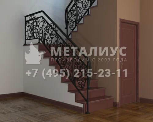 Кованые перила L5816 в Москве и Московской области