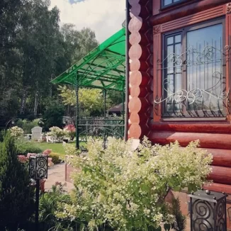 Работа 169. Кованый навес-пристройка над верандой
