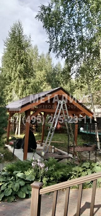 Работа 0723 Навес из Клееного бруса, Волоколамск