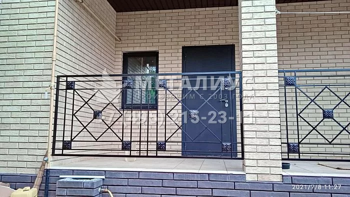 Работа 602 Балкон и ограждение входной группы  в д. Бузланово