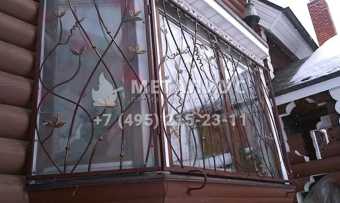 Работа 1845. Стилизованные под бамбук решетки на окна