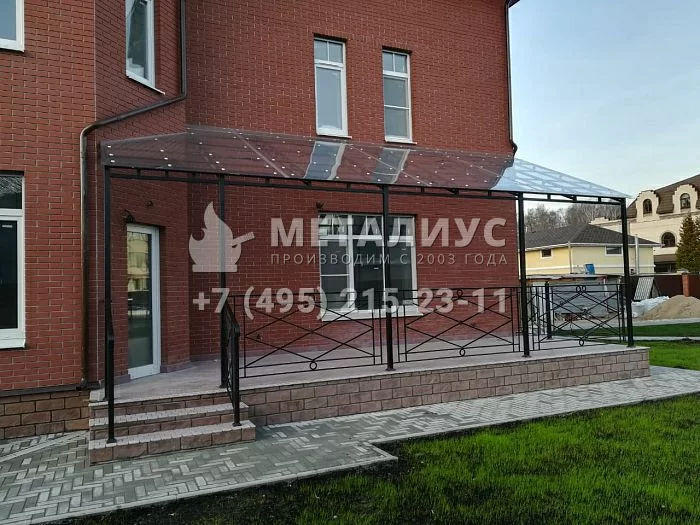 Работа 348. Навес и козырьки с монолитным поликарбонатом, Химки