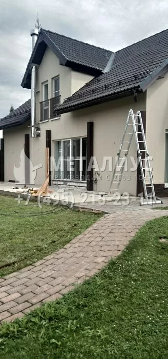 Работа 0724 Навес из Клееного бруса, Новорижское ш