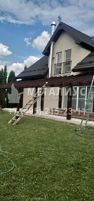 Работа 0724 Навес из Клееного бруса, Новорижское ш