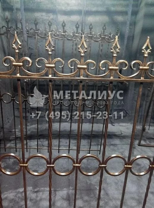 Работа 1811. Патинированные медью решетки на окна