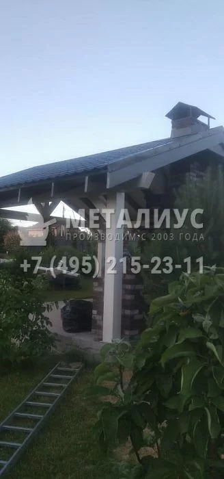 Работа 0723 Навес из Клееного бруса, Киевское шоссе