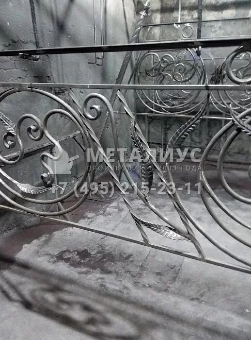 Работа 1063. Неповторимые кованые ограждения в интерьере дома, Клинский район