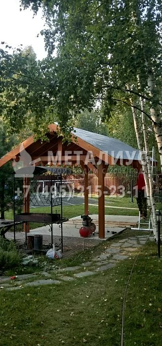 Работа 0723 Навес из Клееного бруса, Волоколамск