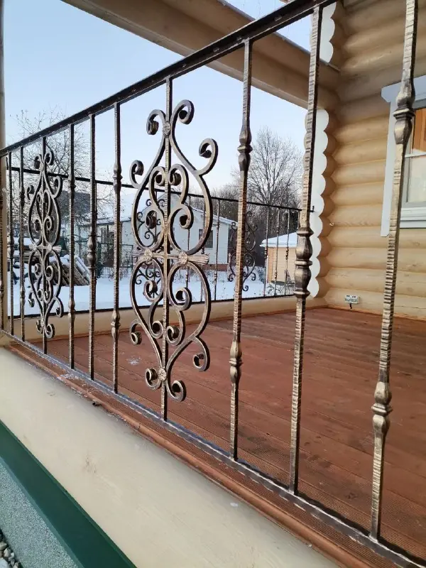Работа 0712 Клинский район, дер. Белозёрки, ковка в классическом стиле с современными мотивами