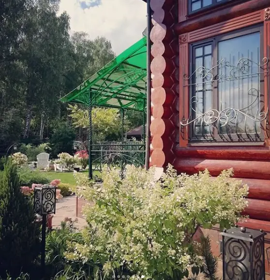 Работа 169. Кованый навес-пристройка над верандой
