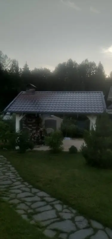 Работа 0723 Навес из Клееного бруса, Киевское шоссе
