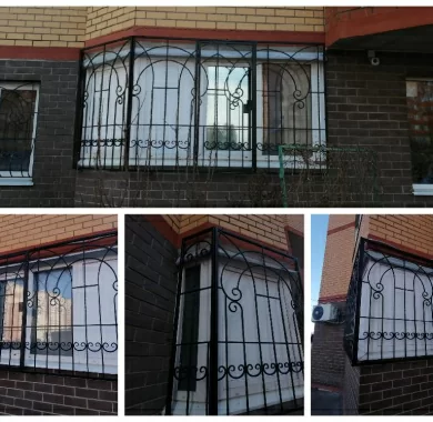 Работа 712 Кованные решетки на окна и лоджию в ЖК Лучи