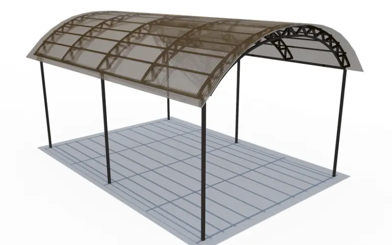 Навесы из металла N5672 в Москве и Московской области