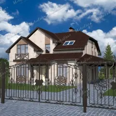 Сварные ворота V10 в Москве и Московской области