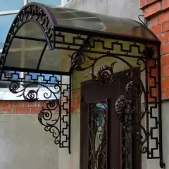 Козырёк над крыльцом KK18 в Москве и Московской области
