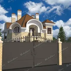 Кованые ворота V5 в Москве и Московской области