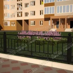 Кованое ограждение O5764 в Москве и Московской области