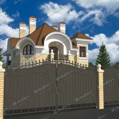 Кованые ворота V3 в Москве и Московской области