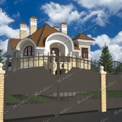 Кованые ворота V14 в Москве и Московской области