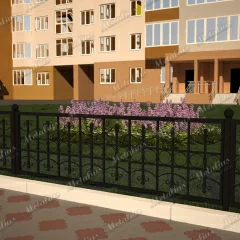 Кованое ограждение O5766 в Москве и Московской области