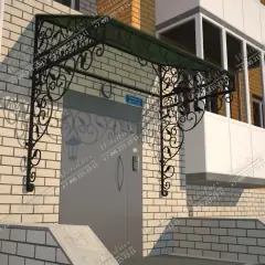 Козырёк над входом K4489 в Москве и Московской области