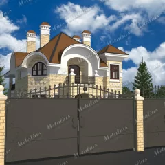Кованые ворота V5 в Москве и Московской области