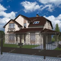 Кованые ворота V18 в Москве и Московской области