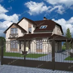 Кованые ворота V7 в Москве и Московской области