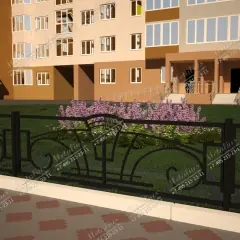 Кованое ограждение O5761 в Москве и Московской области