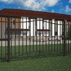 Кованый забор Z5748 в Москве и Московской области