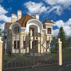 Кованые ворота V12 в Москве и Московской области