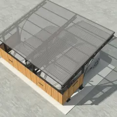 Навес из металла SN 14 в Москве и Московской области