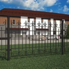 Кованый забор Z5724 в Москве и Московской области