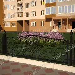 Кованое ограждение O5760 в Москве и Московской области