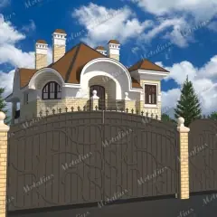 Кованые ворота V1 в Москве и Московской области