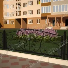Кованое ограждение O5759 в Москве и Московской области