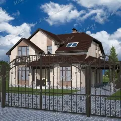 Кованые ворота V13 в Москве и Московской области