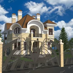 Кованые ворота V7 в Москве и Московской области