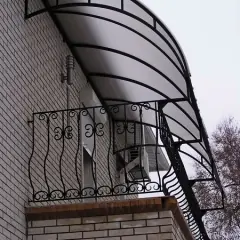 Козырёк над балконом K4 в Москве и Московской области